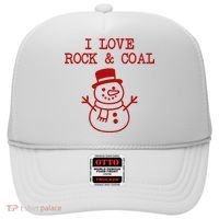 I Love Rock And Coal Christmas Hat thumb 0