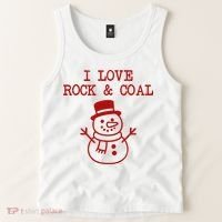 I Love Rock And Coal Christmas Tank Top thumb 2