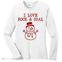 I Love Rock And Coal Christmas Women's Long Sleeve Shirt thumb 0