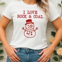I Love Rock And Coal Christmas Women's T-Shirt thumb 2