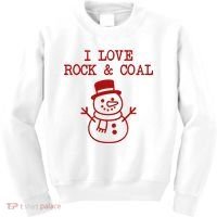 I Love Rock And Coal Christmas Kids Sweatshirt thumb 0