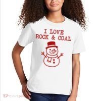 I Love Rock And Coal Christmas Kids T-Shirt thumb 2