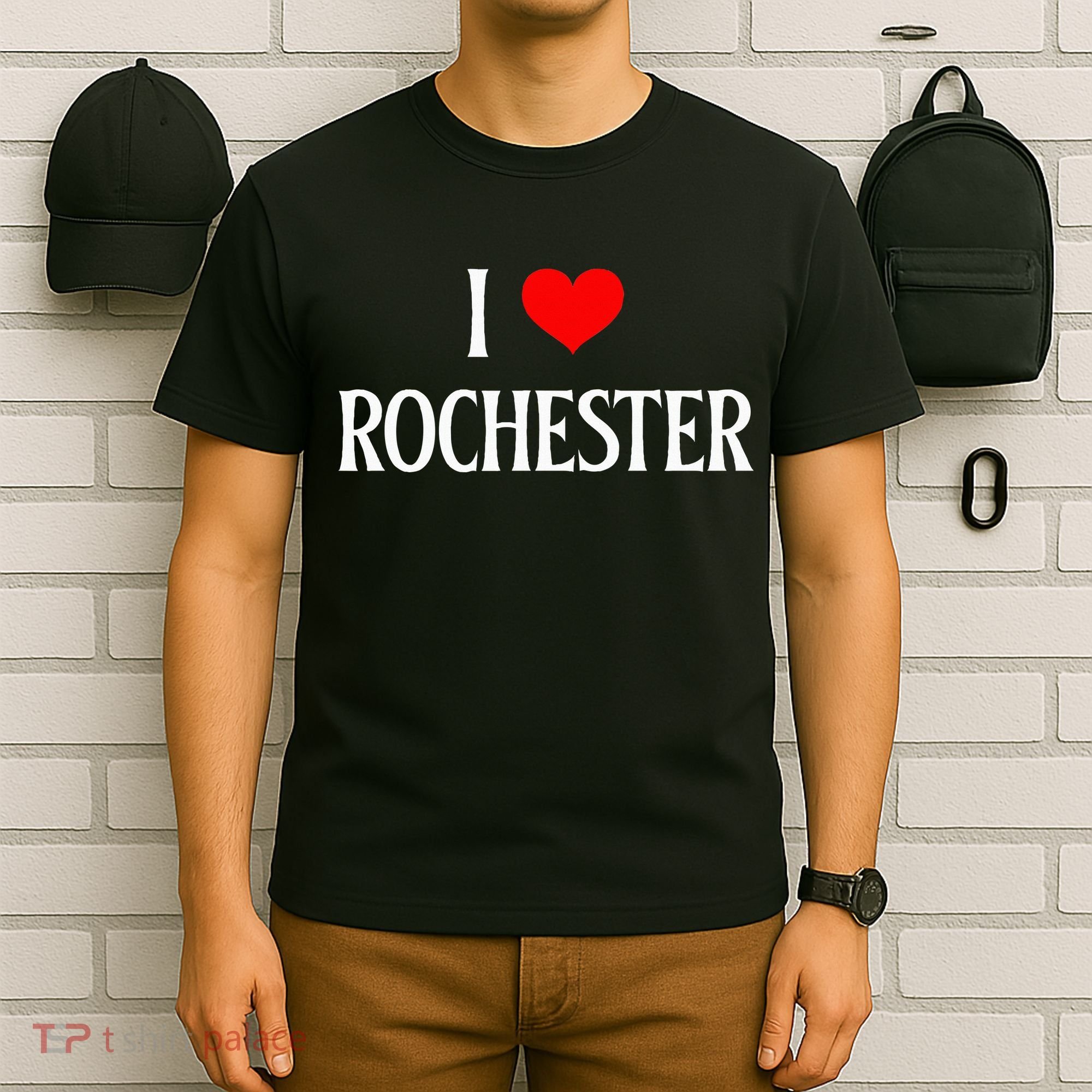 I Love Rochester I Heart Rochester Holiday Travel Souvenir T-Shirt