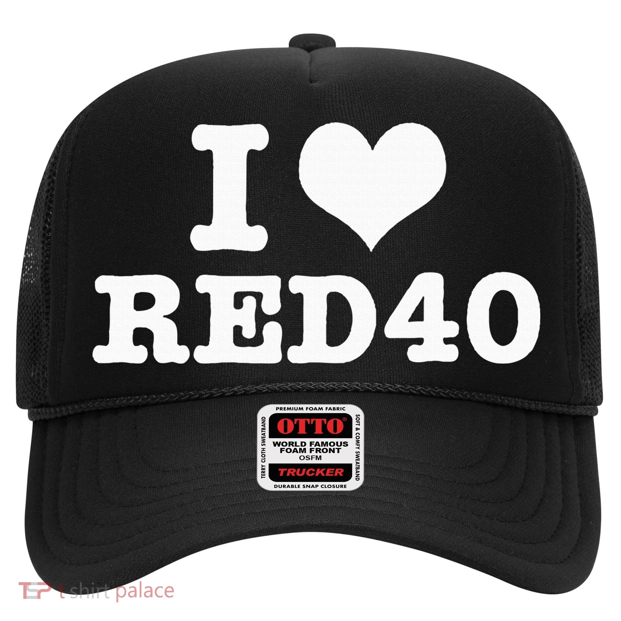 I Love Red 40 Hat