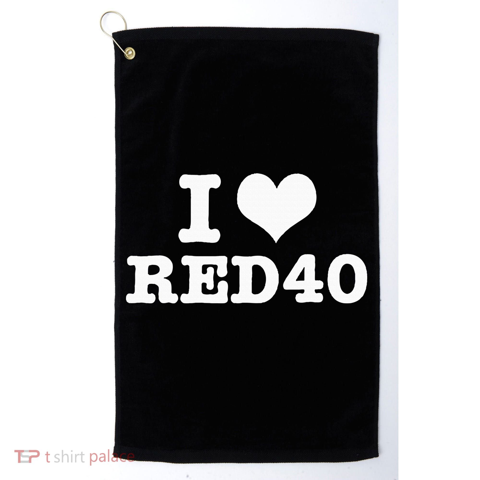 I Love Red 40 Golf Towel
