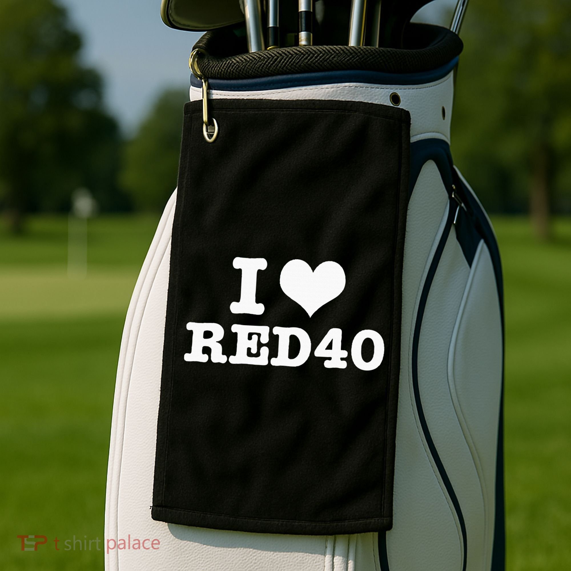 I Love Red 40 Golf Towel
