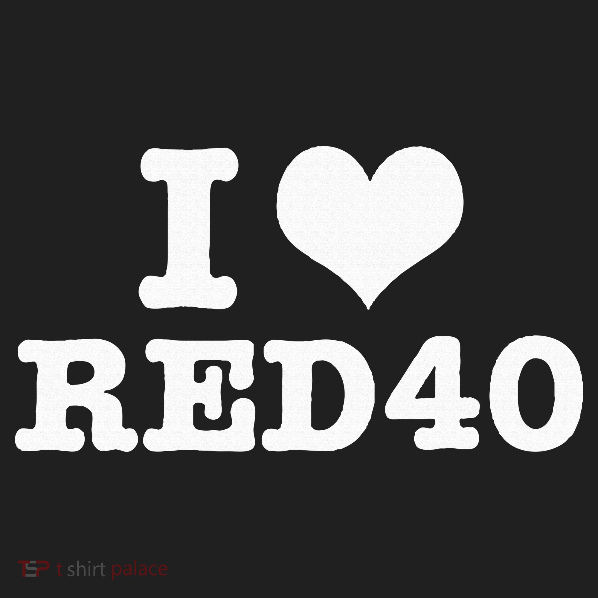 I Love Red 40 Golf Towel