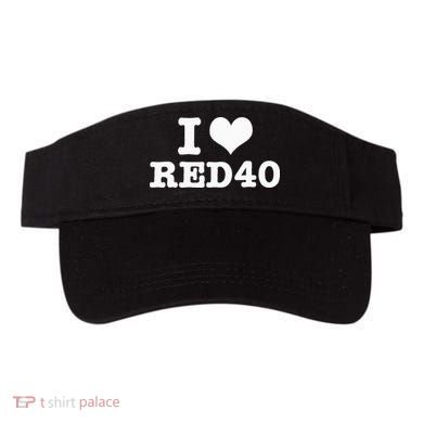 I Love Red 40 Visor