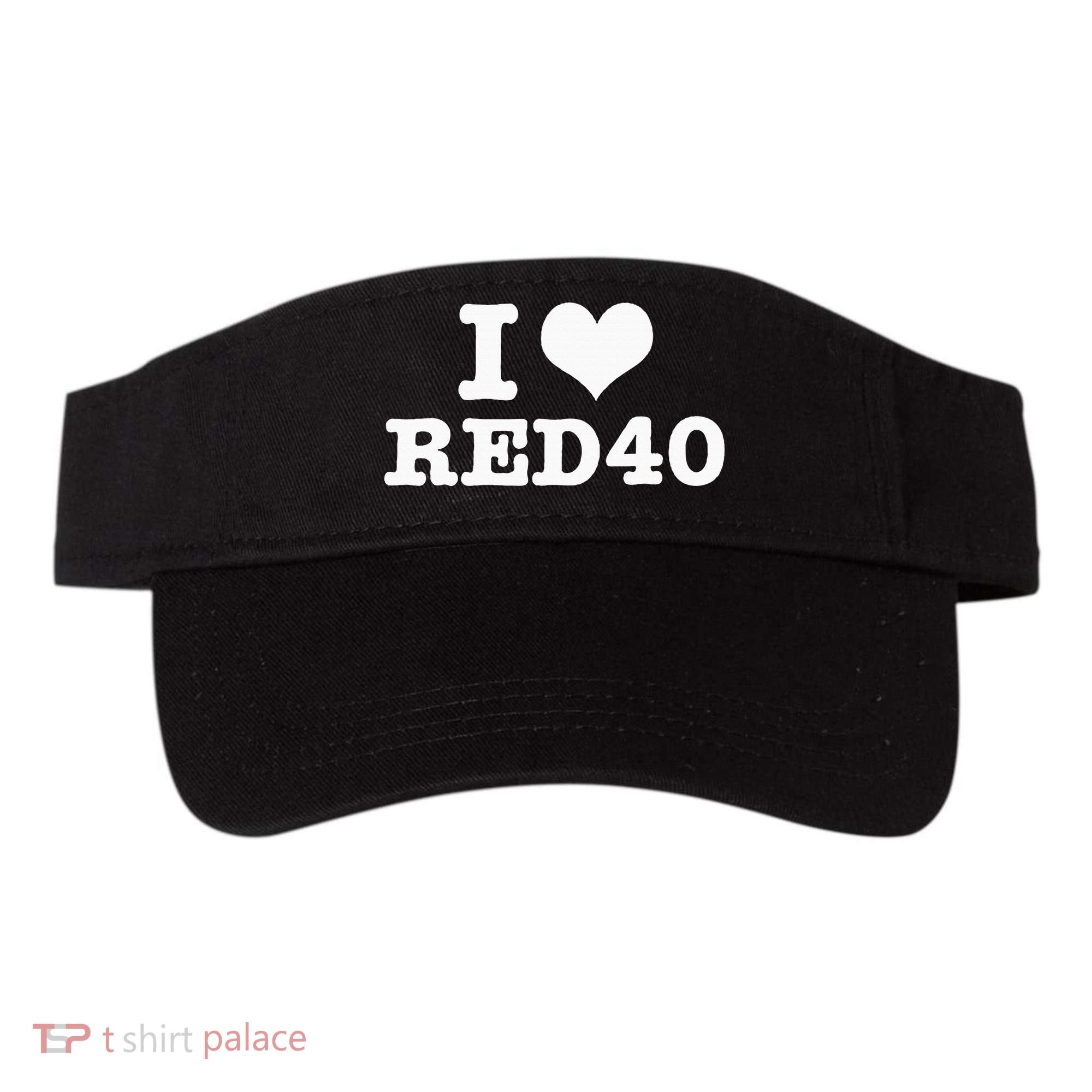 I Love Red 40 Visor