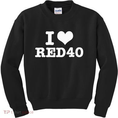 I Love Red 40 Kids Sweatshirt