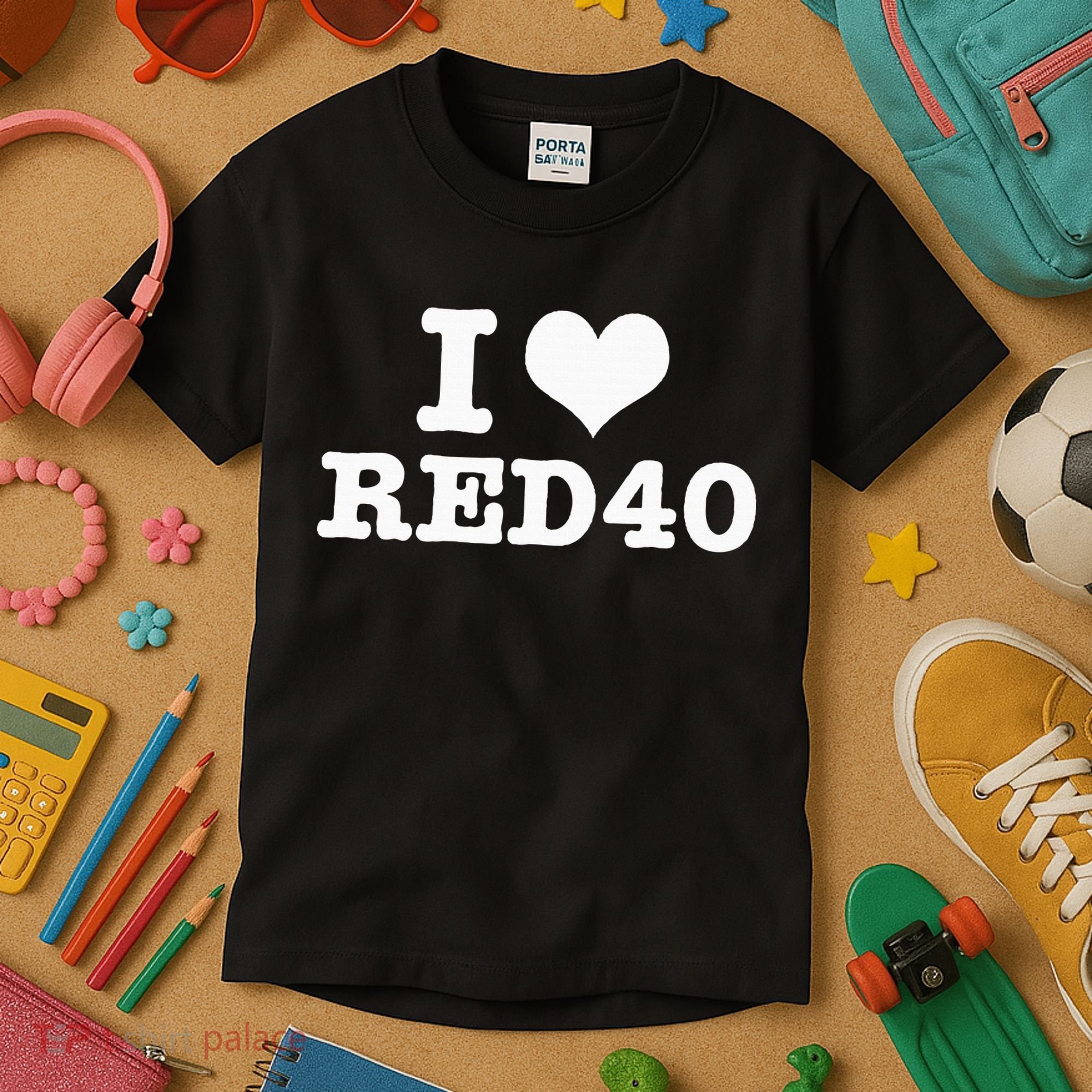 I Love Red 40 Kids T-Shirt