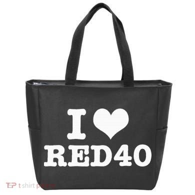 I Love Red 40 Tote Bag