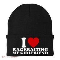 I Love Ragebaiting My Girlfriend Beanie thumb 0