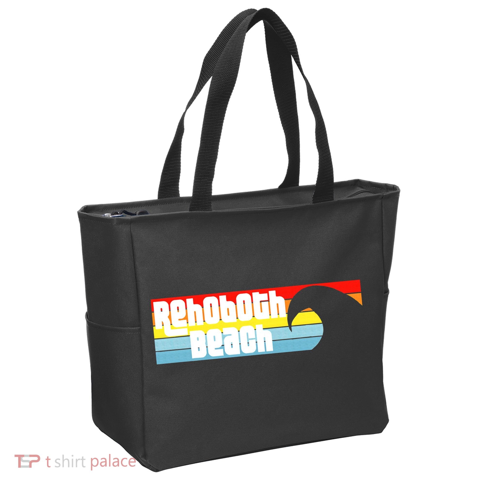 I Love Rehoboth Beach Delaware De Atlantic Wave Tote Bag