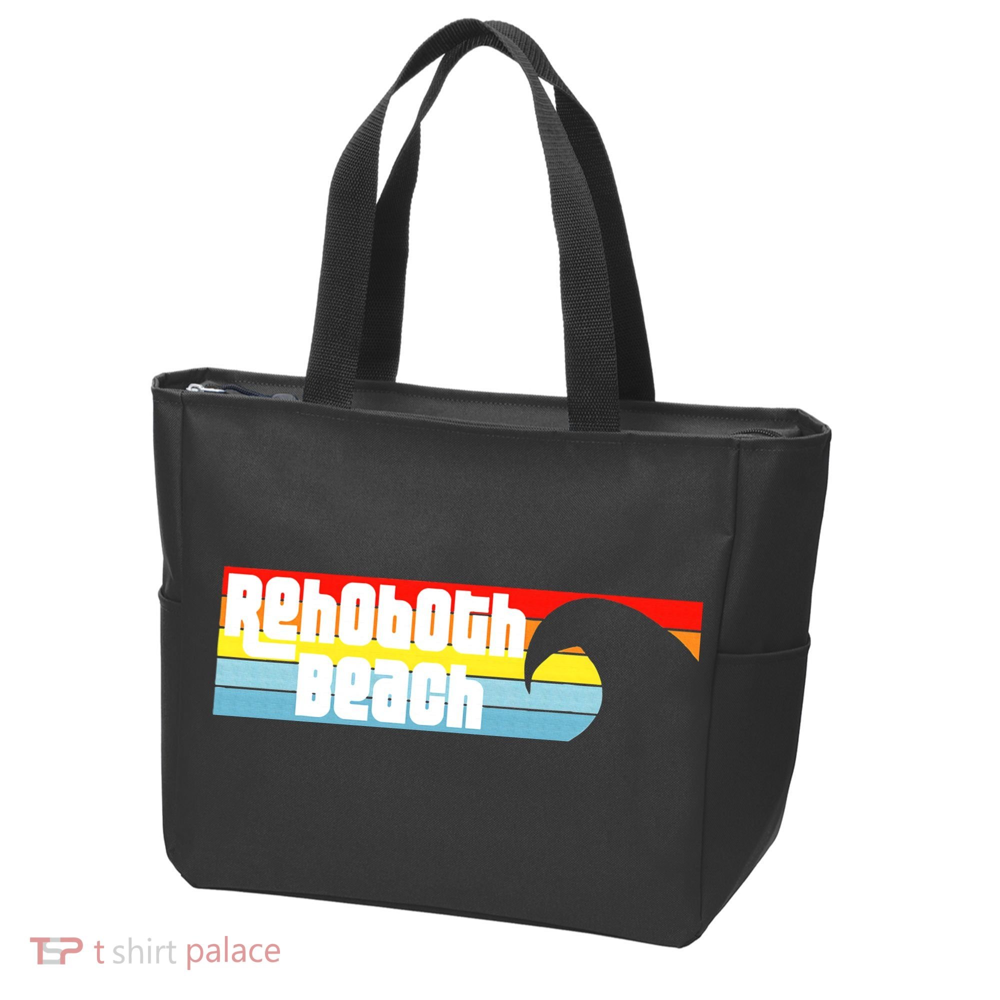 I Love Rehoboth Beach Delaware De Atlantic Wave Tote Bag