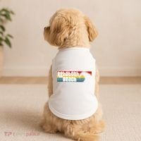 I Love Rehoboth Beach Delaware De Atlantic Wave Doggie Tank thumb 2