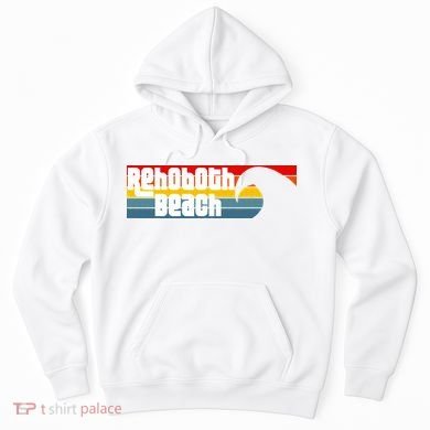 I Love Rehoboth Beach Delaware De Atlantic Wave Hoodie