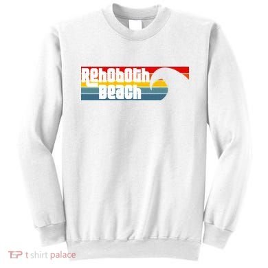 I Love Rehoboth Beach Delaware De Atlantic Wave Sweatshirt
