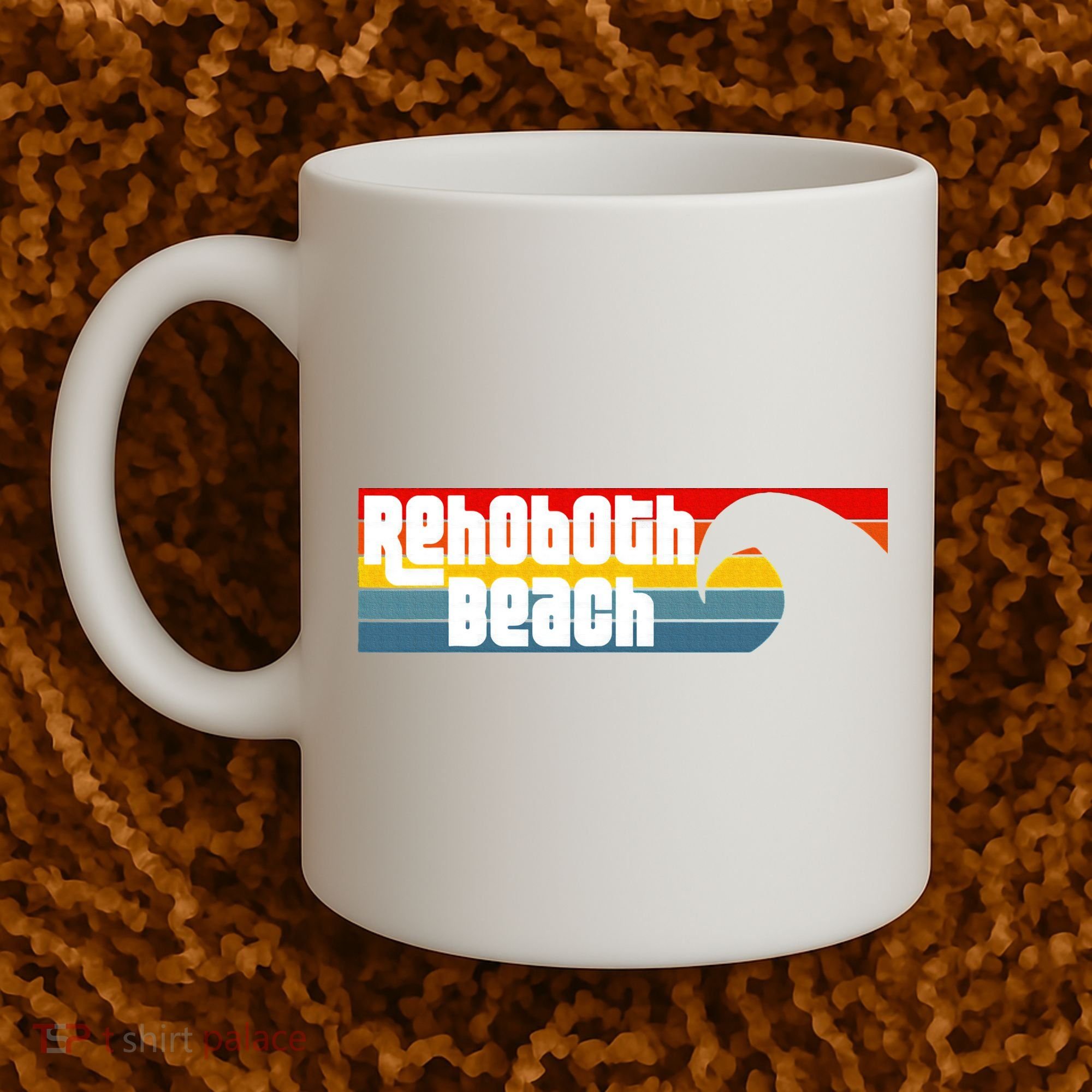 I Love Rehoboth Beach Delaware De Atlantic Wave Coffee Mug