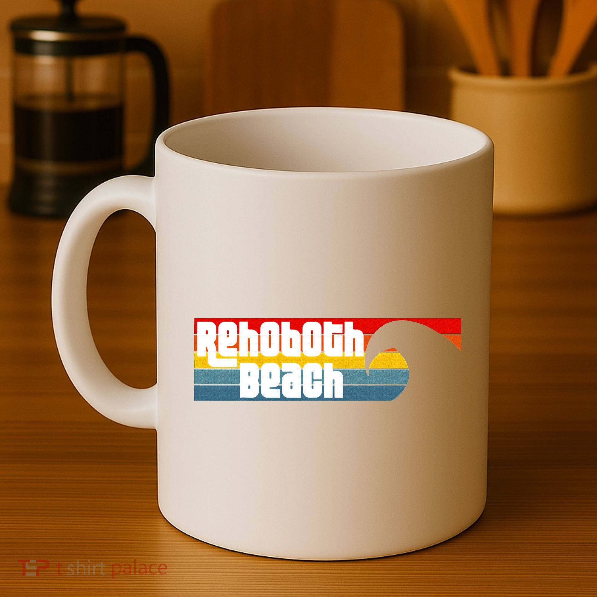 I Love Rehoboth Beach Delaware De Atlantic Wave Coffee Mug