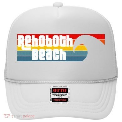 I Love Rehoboth Beach Delaware De Atlantic Wave Hat