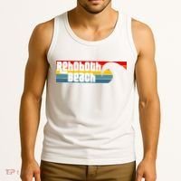 I Love Rehoboth Beach Delaware De Atlantic Wave Tank Top thumb 3