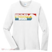 I Love Rehoboth Beach Delaware De Atlantic Wave Women's Long Sleeve Shirt thumb 0