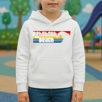 I Love Rehoboth Beach Delaware De Atlantic Wave Kids Hoodie thumb 3