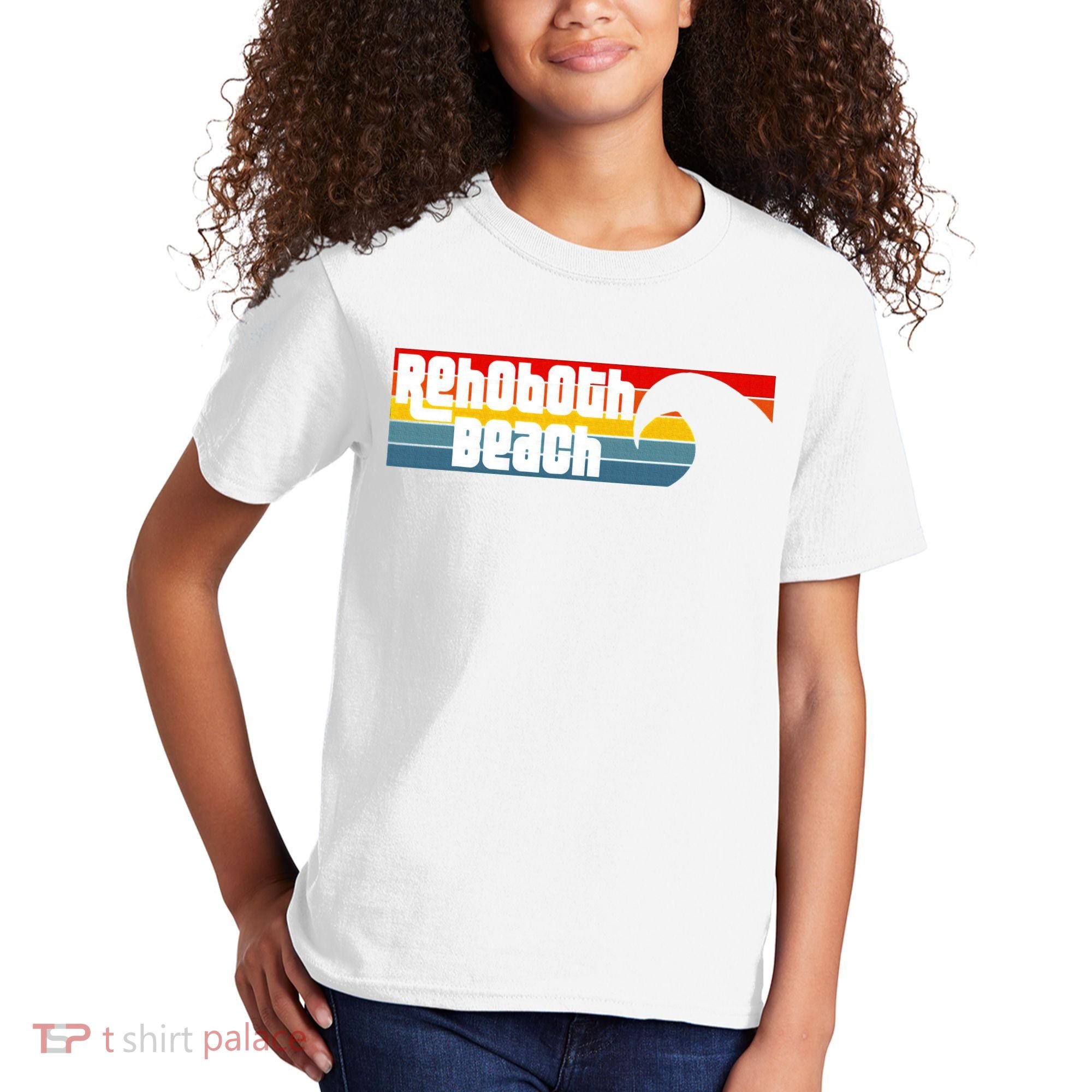 I Love Rehoboth Beach Delaware De Atlantic Wave Kids T-Shirt