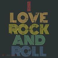I Love Rock And Roll Distressed Rainbow 70s Infant Baby Jersey Bodysuit thumb 2
