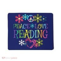 I Love Reading Shirt Book Lovers Gift Reading Club Mousepad thumb 0