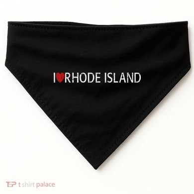 I Love Rhode Island USA-Made Doggie Bandana