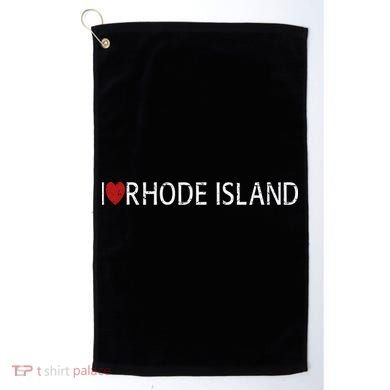 I Love Rhode Island Golf Towel