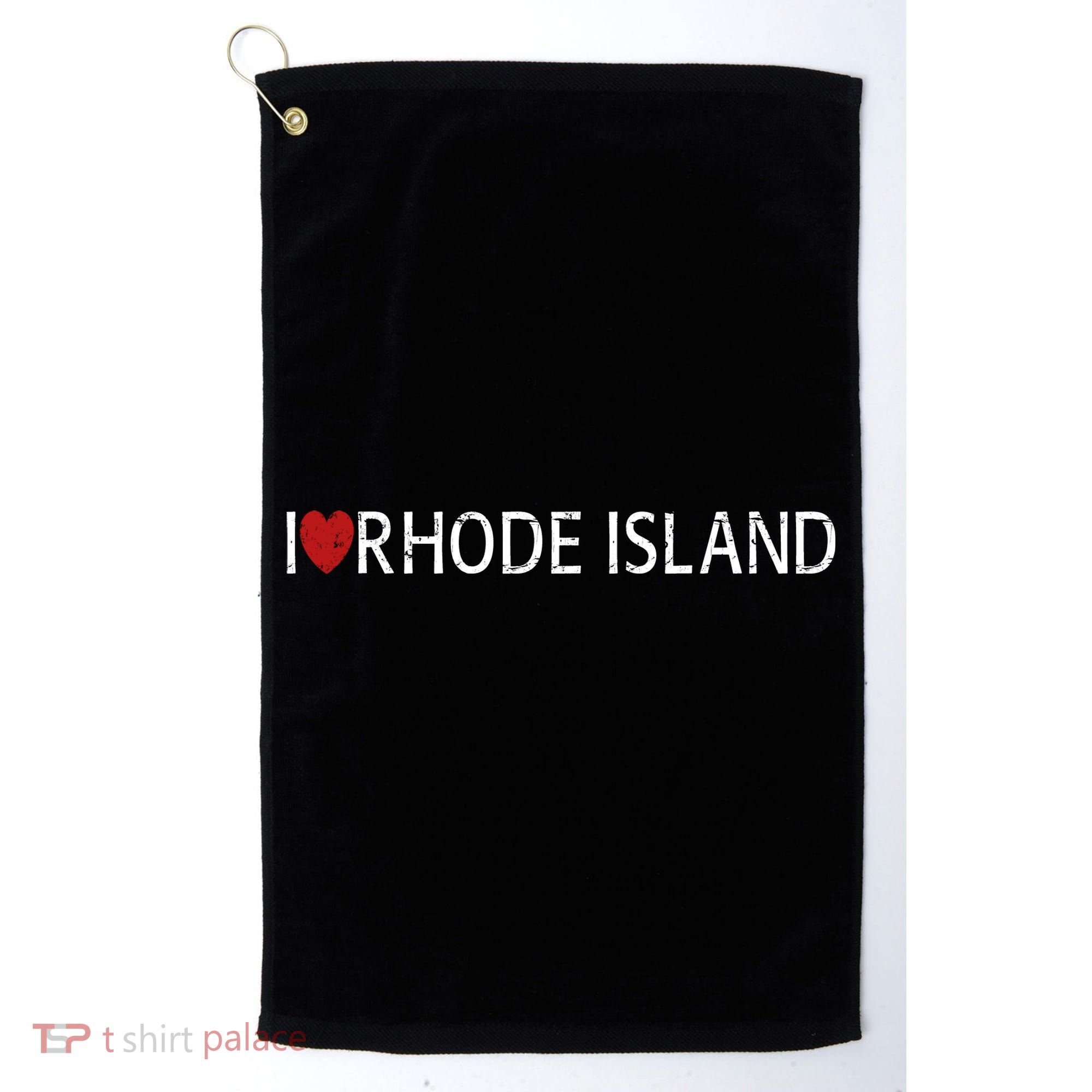I Love Rhode Island Golf Towel