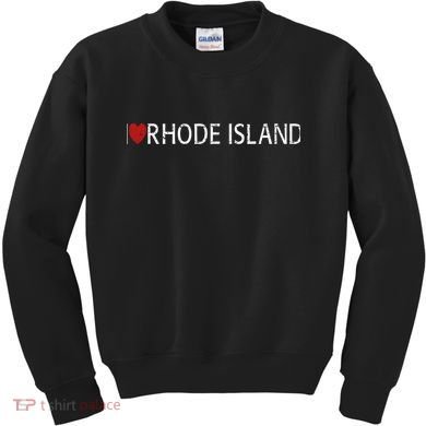 I Love Rhode Island Kids Sweatshirt