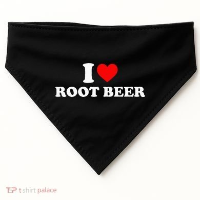 i love root beer root beer USA-Made Doggie Bandana