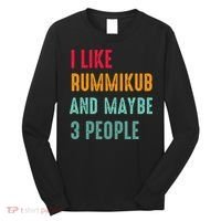 I Like Rummikub And Maybe 3 People Long Sleeve Shirt thumb 0