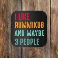 I Like Rummikub And Maybe 3 People Coaster thumb 0