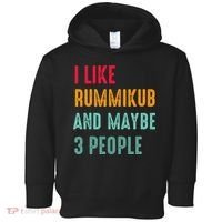 I Like Rummikub And Maybe 3 People Toddler Hoodie thumb 0