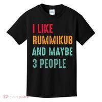 I Like Rummikub And Maybe 3 People Kids T-Shirt thumb 0