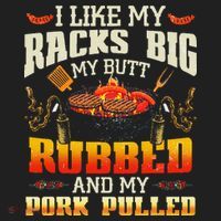 I Like Racks Big My Butt Rubbed And My Pork Pulled Grilling Beanie thumb 2