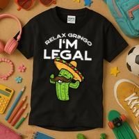 Im Legal Relax Gringo Mexican Funny Kids T-Shirt thumb 3