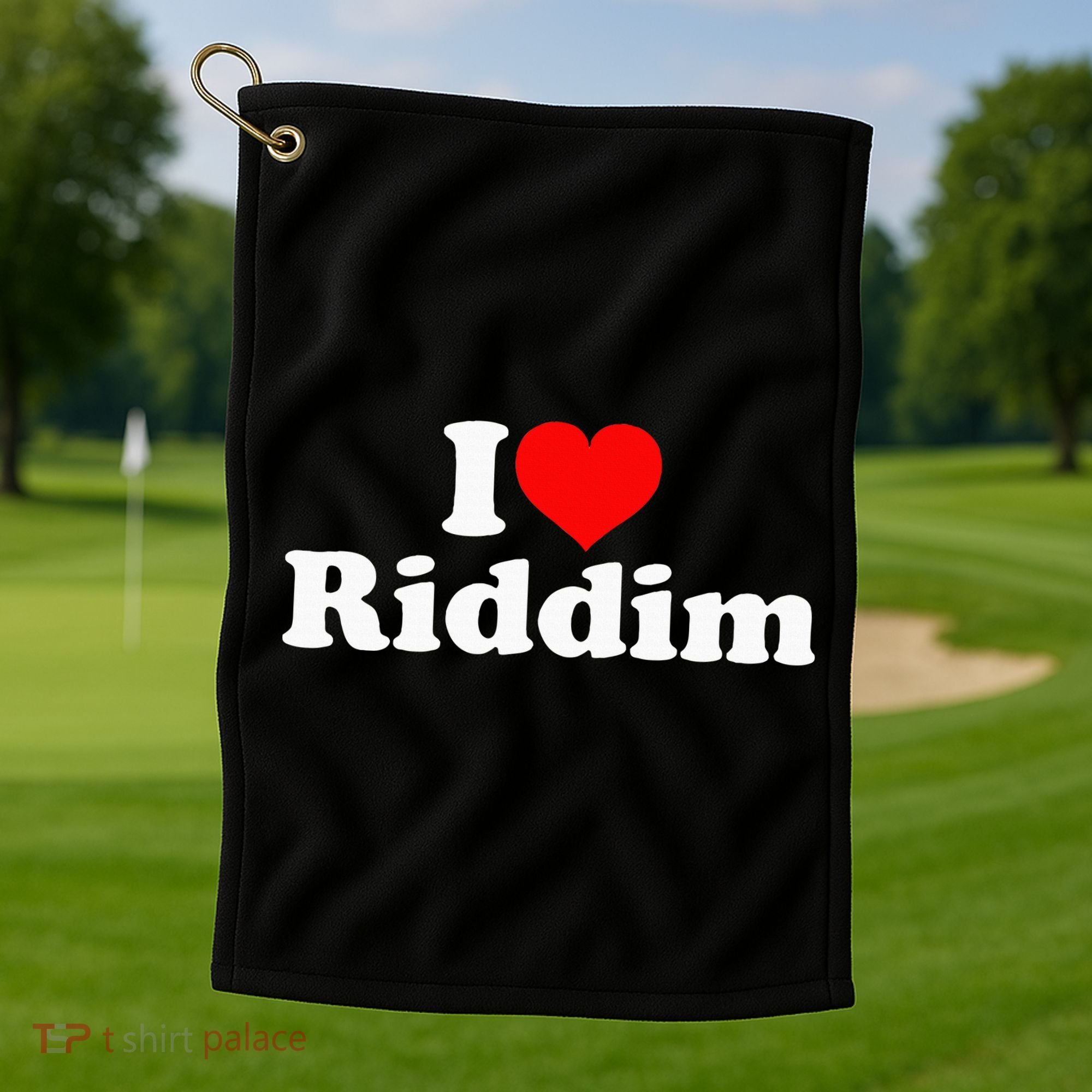 I Love Riddim Golf Towel