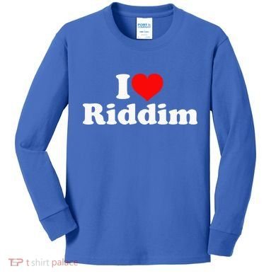 I Love Riddim Kids Long Sleeve Shirt