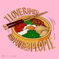I Love Ramen Noodles And Maybe 3 People Toddler Hoodie thumb 2
