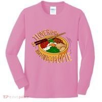 I Love Ramen Noodles And Maybe 3 People Kids Long Sleeve Shirt thumb 0