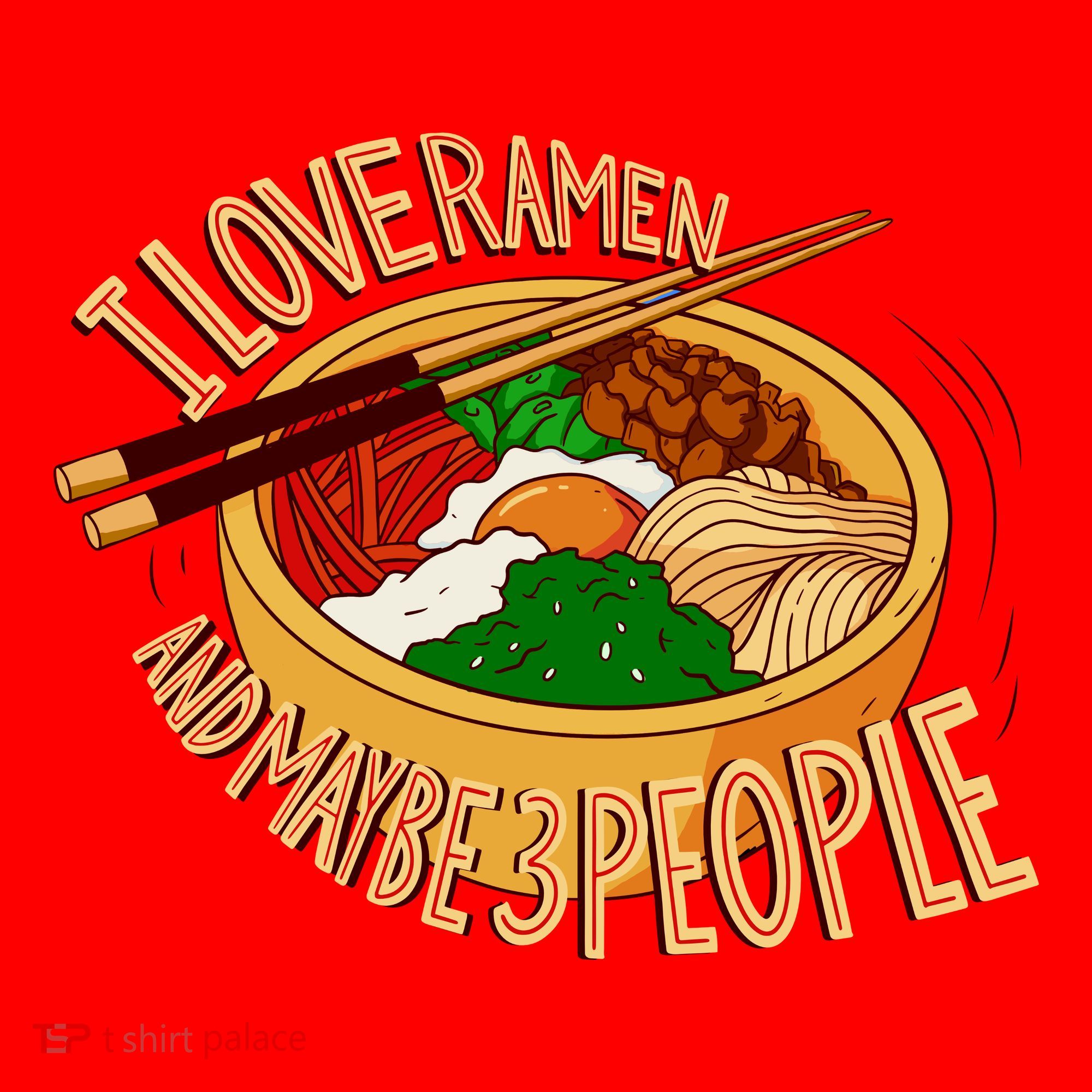 I Love Ramen Noodles And Maybe 3 People Santa Hat