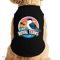 I Love Royal Terns Bird Watcher Sarasota Bradenton Beaches Doggie Tank thumb 0