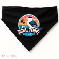 I Love Royal Terns Bird Watcher Sarasota Bradenton Beaches USA-Made Doggie Bandana thumb 0