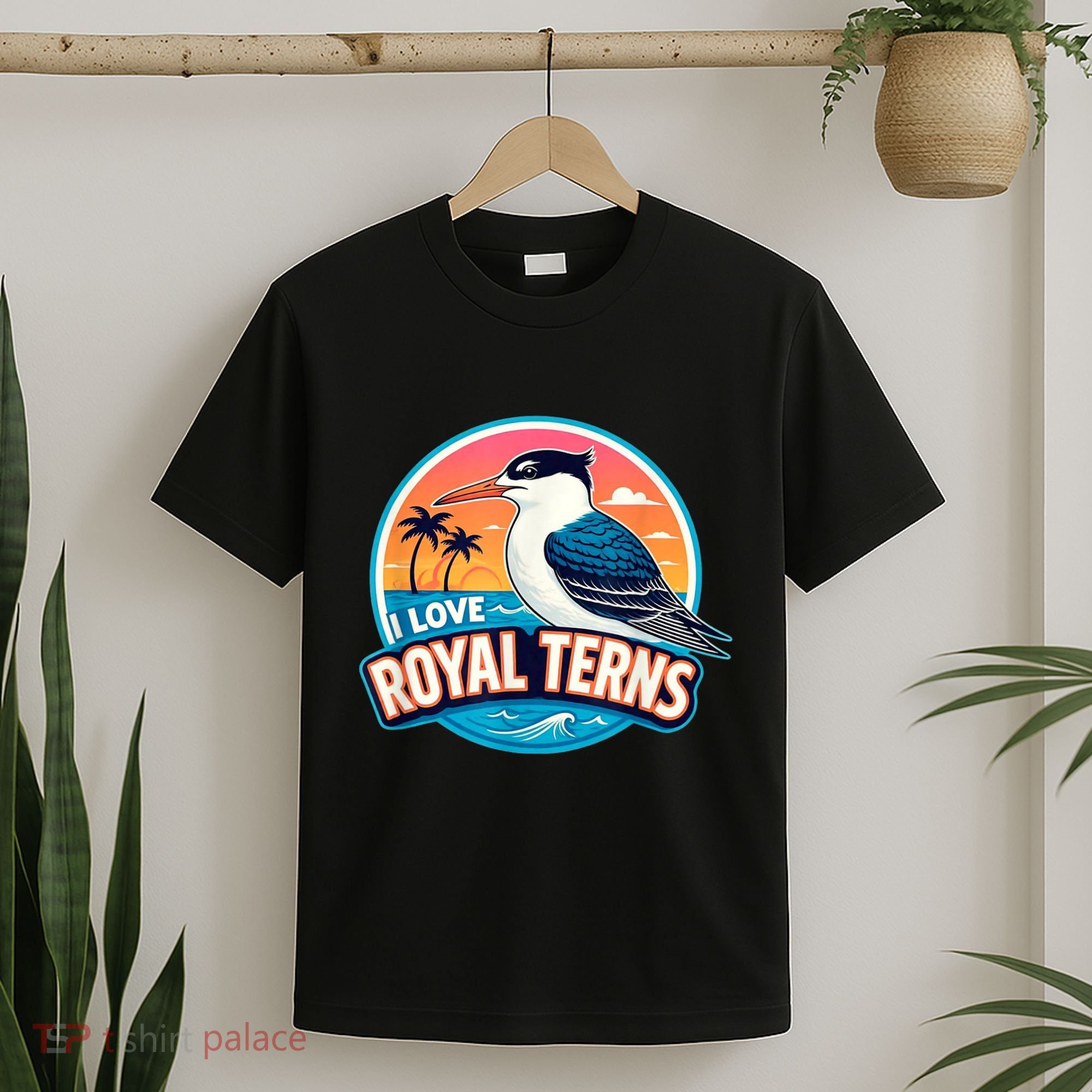 I Love Royal Terns Bird Watcher Sarasota Bradenton Beaches T-Shirt